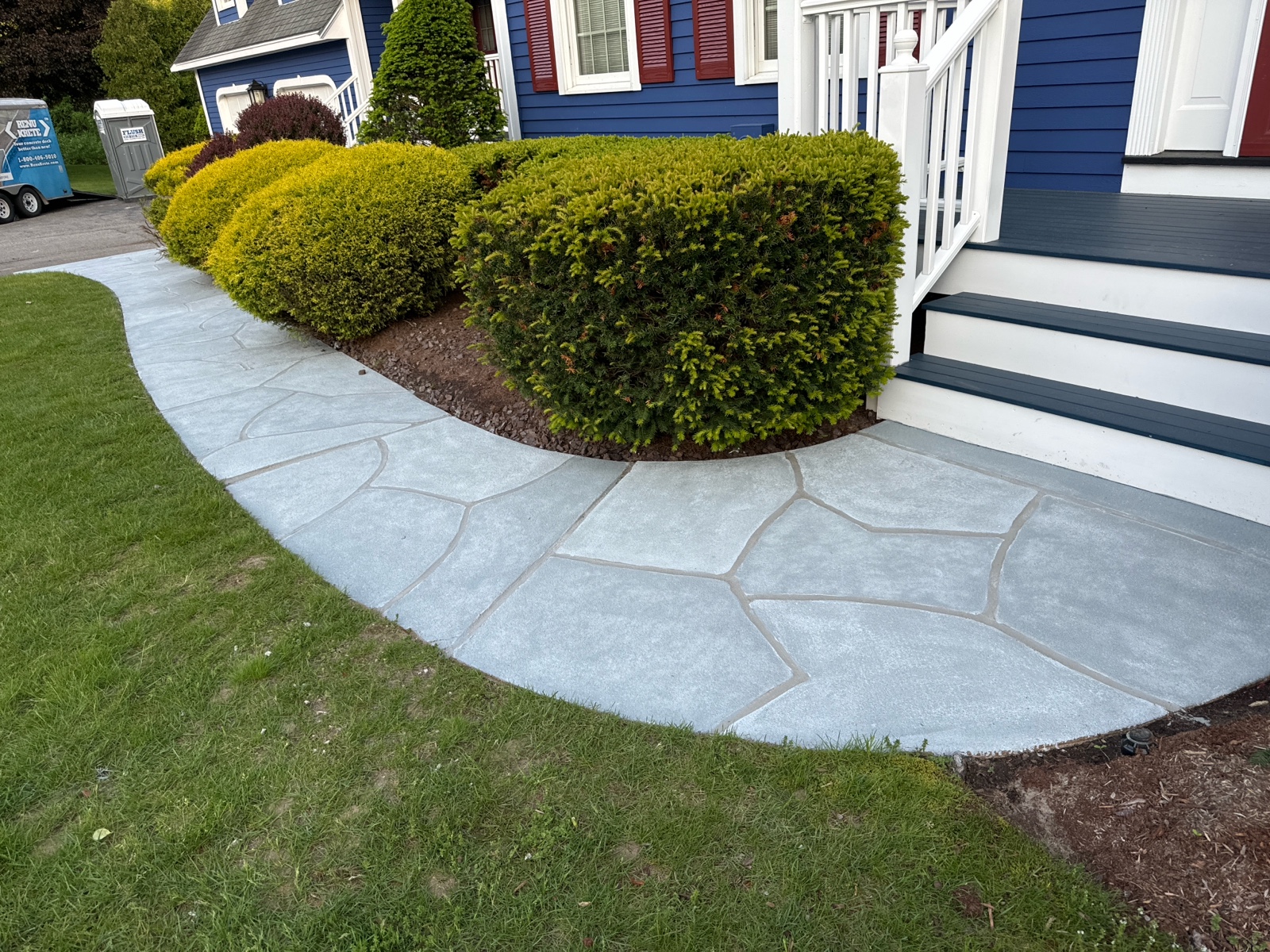 Granite Boulder concrete pool deck repair featuring natural boulder-inspired appearance