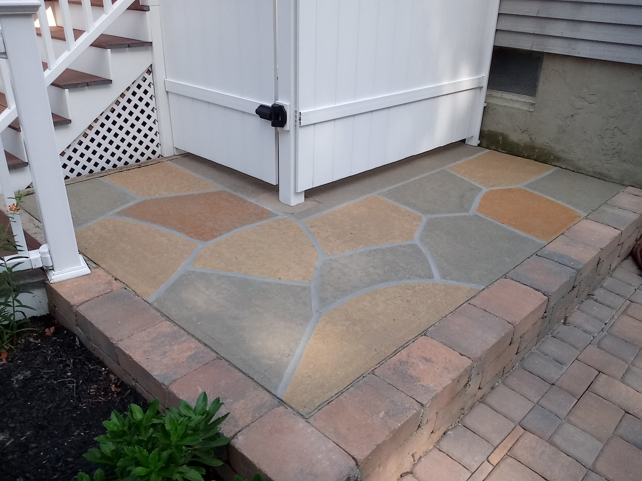 Pool deck resurfaced in Hurricane Slate finish with refined surface texture in Rockville, MD
