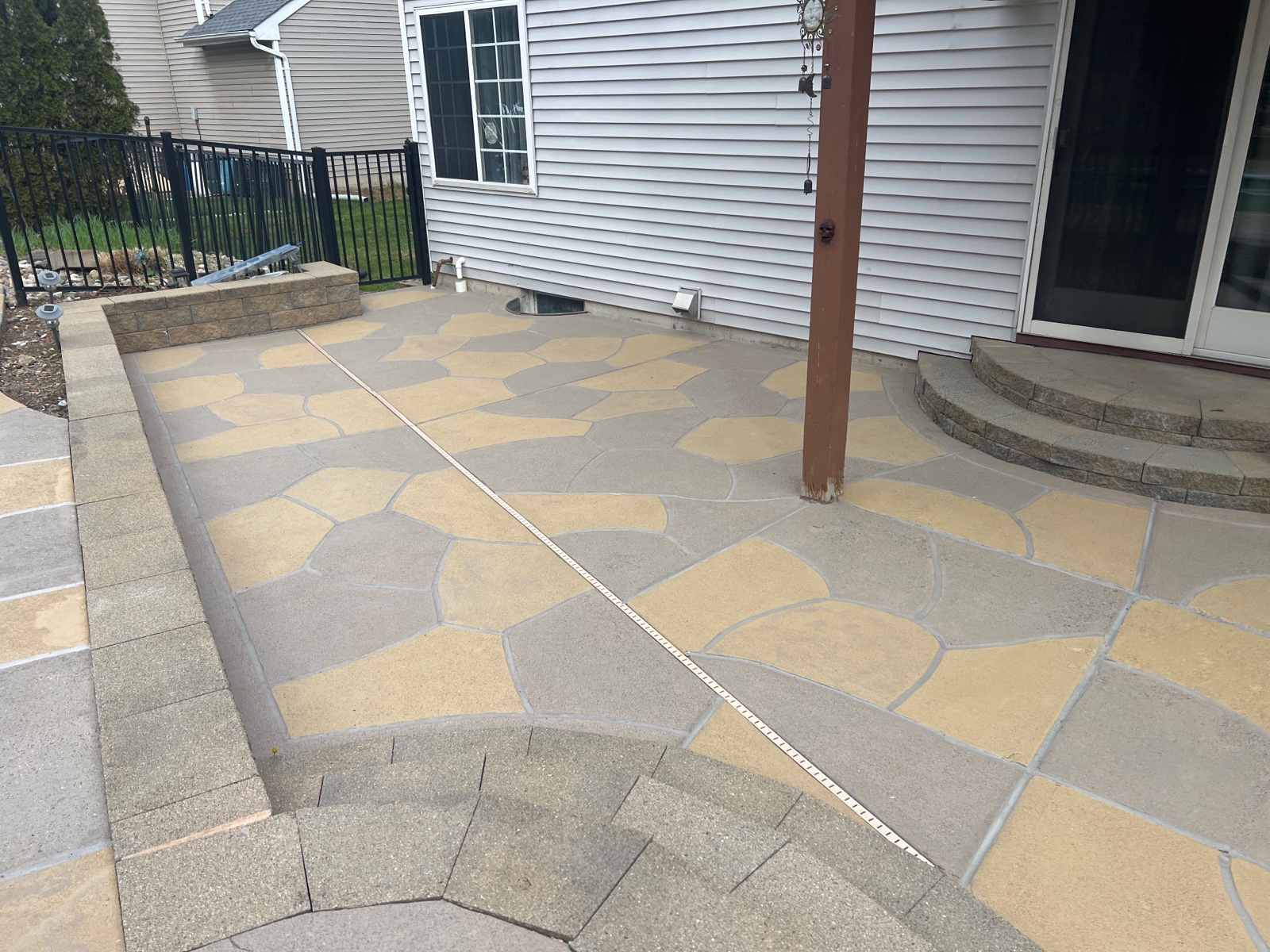 Modern Hurricane Slate pool deck renovation displaying refined surface texture