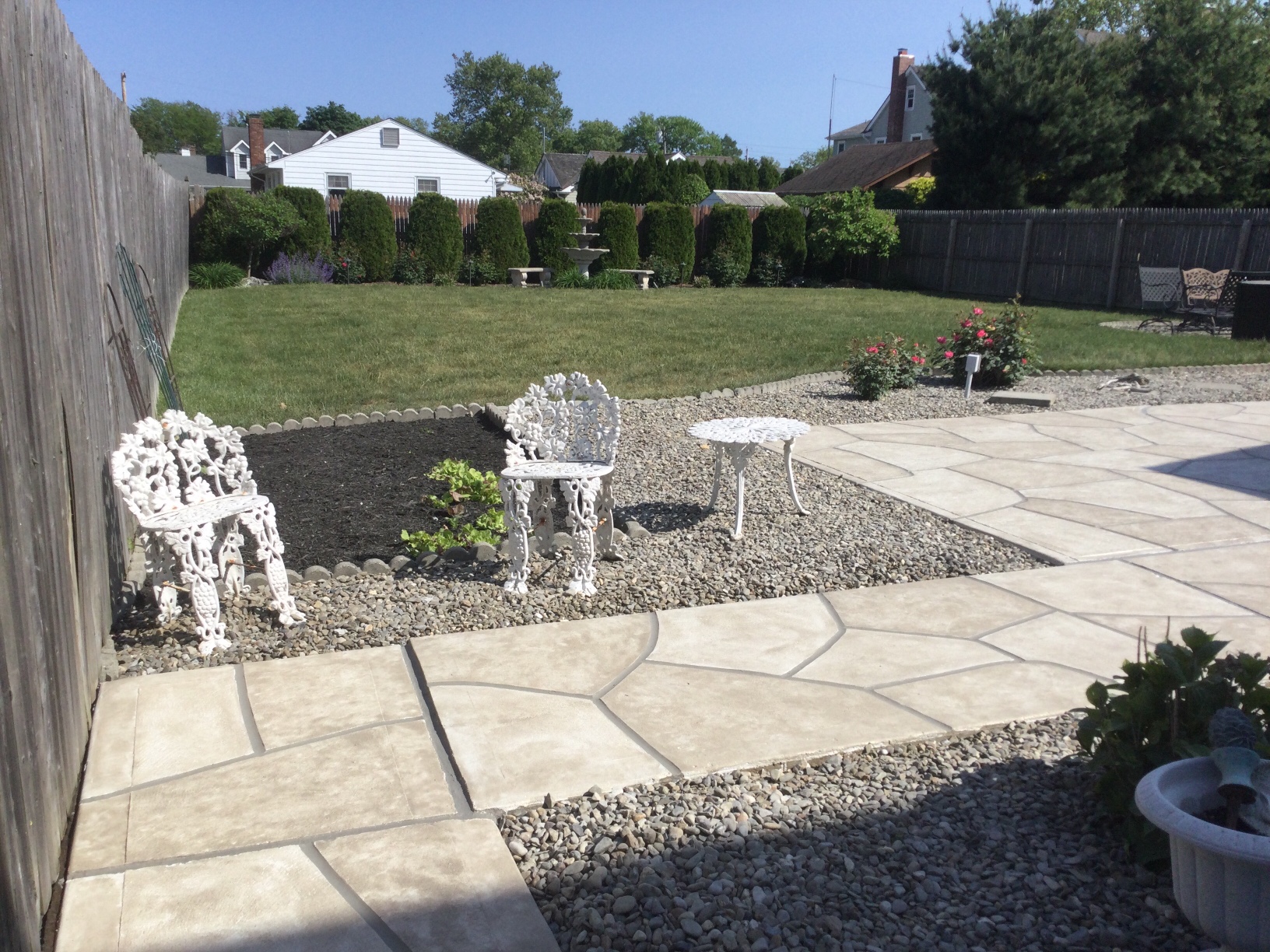 Sandstone concrete pool deck repair featuring subtle textured pattern